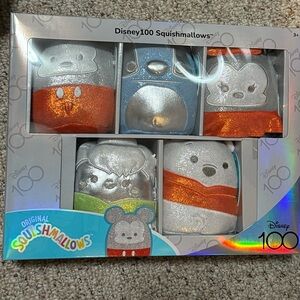 NIB Squishmallows Disney 100 Years of Wonder 5-pack collector plush set